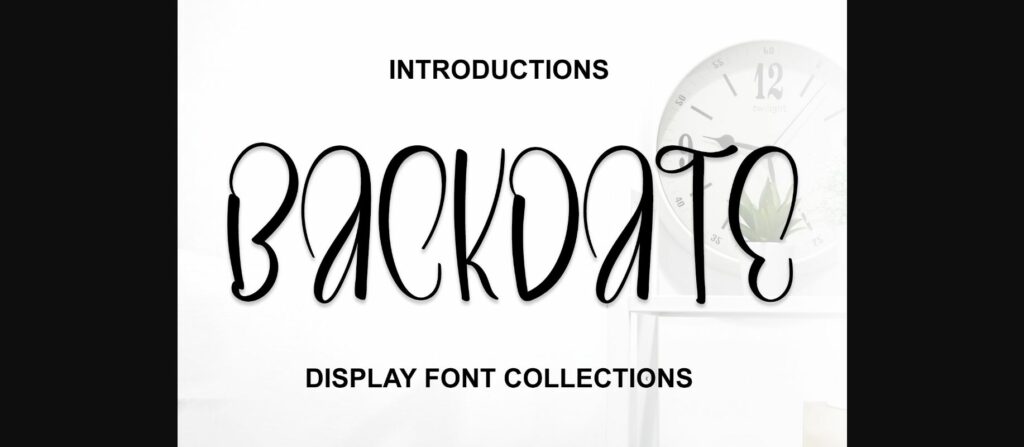 Backdate Font Poster 1