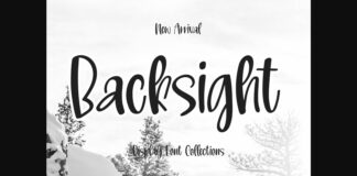 Backsight Font Poster 1