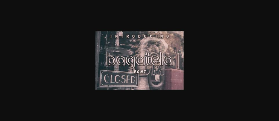 Bagatela Font Poster 3