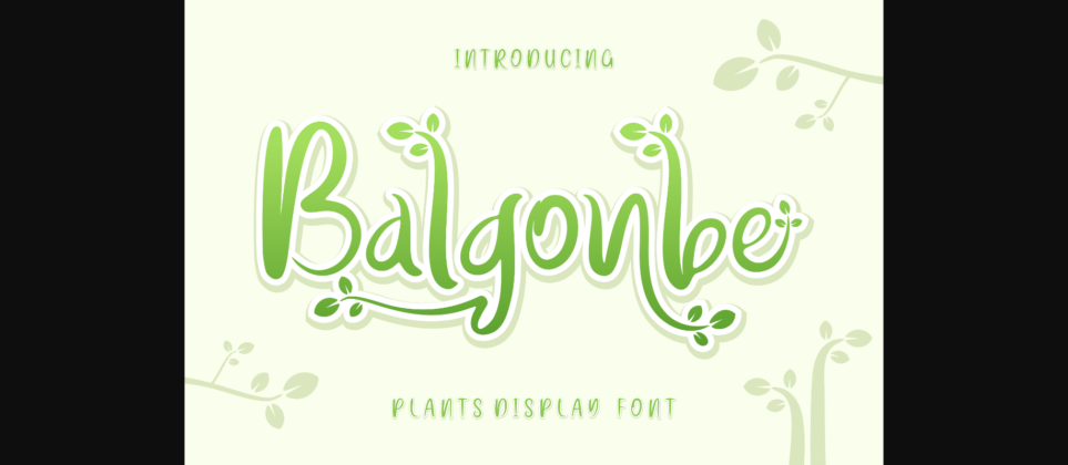 Balgonbe Font Poster 3