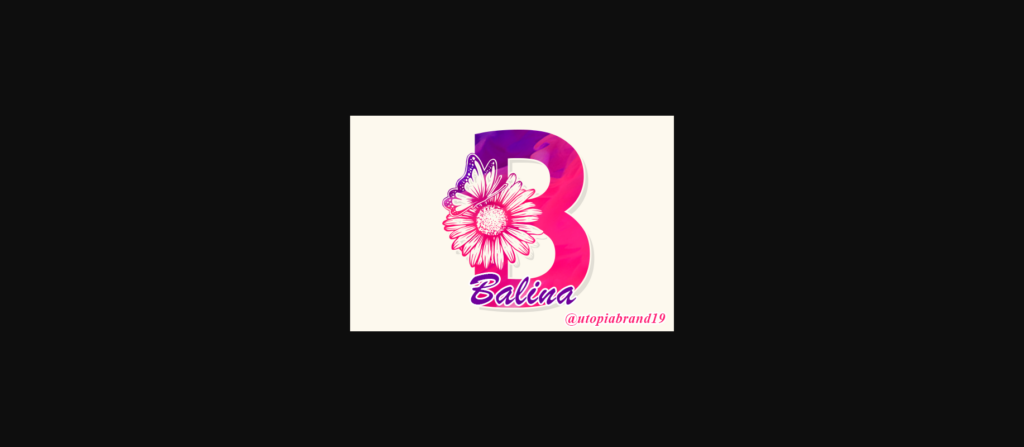 Balina Monogram Font Poster 3