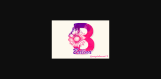 Balina Monogram Font Poster 1