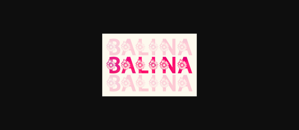 Balina Monogram Font Poster 6