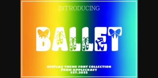 Ballet Font Poster 1