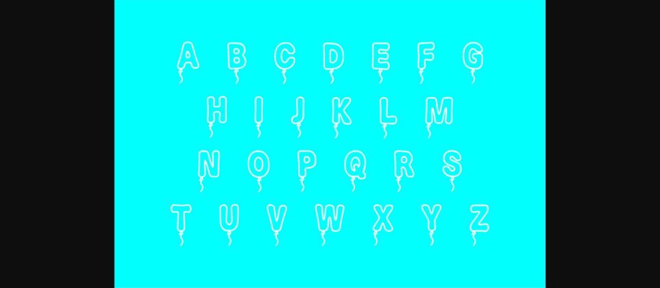 Ballon Font Poster 5