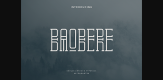Baobere Font Poster 1
