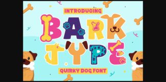 Bark Type Font Poster 1