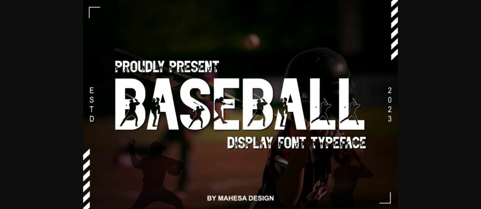 Baseball Font Poster 1