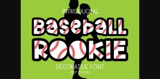 Baseball Rookie Font Poster 1