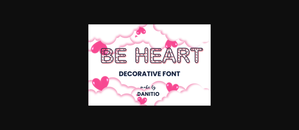 Be Heart Font Poster 3