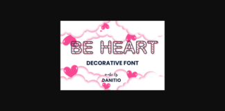 Be Heart Font Poster 1