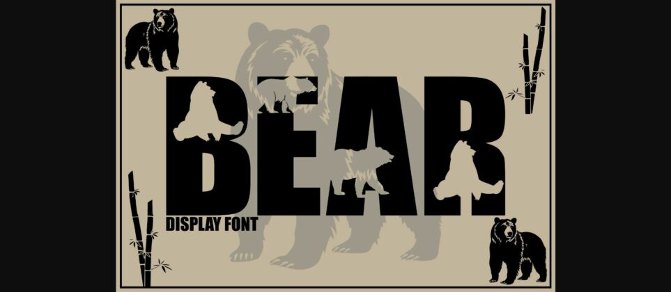 Bear Font Poster 3