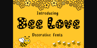 Bee Love Font Poster 1