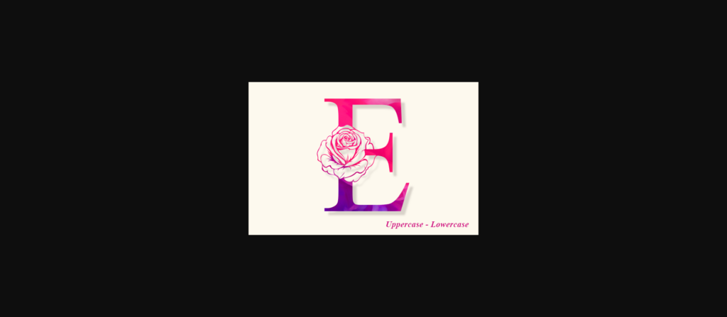 Bella Rose Monogram Font Poster 4