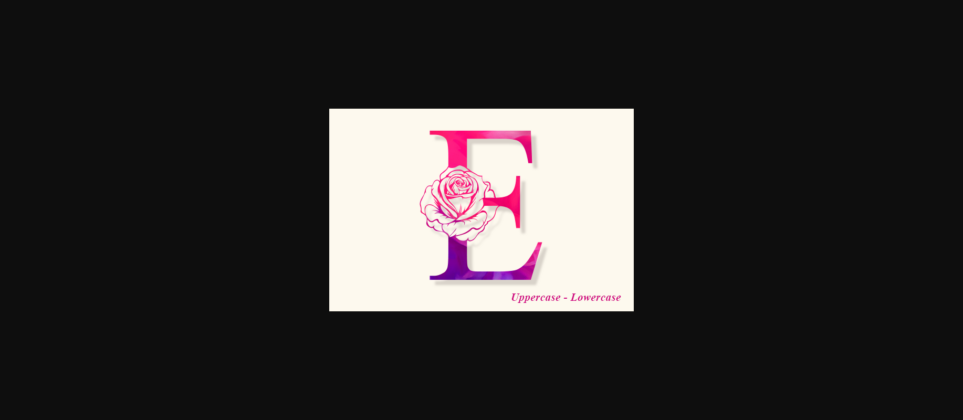 Bella Rose Monogram Font Poster 4