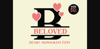 Beloved Monogram Font Poster 1