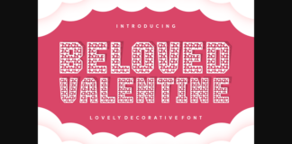 Beloved Valentine Font Poster 1