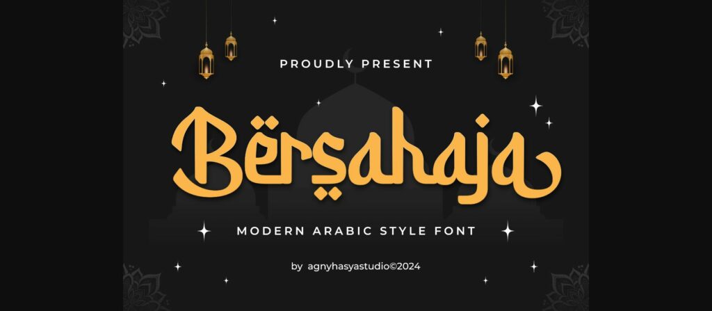 Bersahaja Font Poster 3