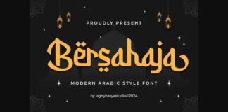 Bersahaja Font Poster 1