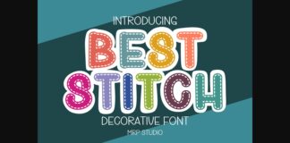 Best Stitch Font Poster 1