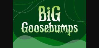 Big Goosebumps Font Poster 1