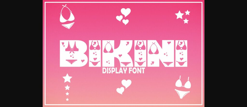 Bikini Font Poster 1