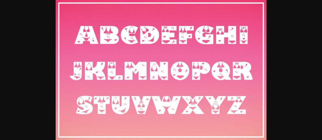 Bikini Font Poster 4