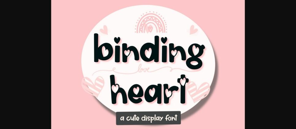 Binding Heart Font Poster 3