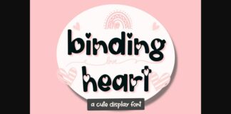 Binding Heart Font Poster 1