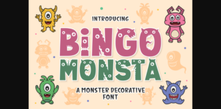 Bingo Monsta Font Poster 1