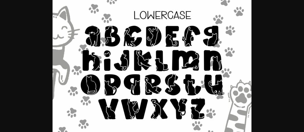 Black Cat Font Poster 7