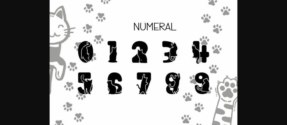 Black Cat Font Poster 8