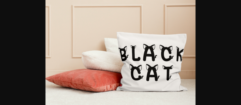 Black Cat Font Poster 7