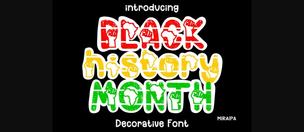 Black History Month Font Poster 3