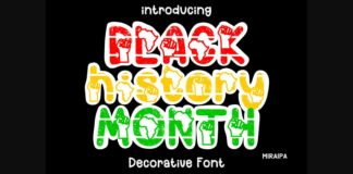 Black History Month Font Poster 1