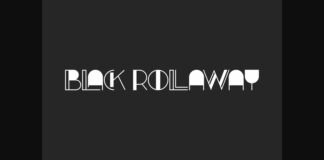 Black Rollaway Font Poster 1