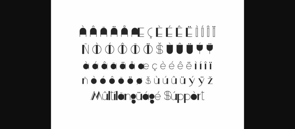 Black Rollaway Font Poster 8