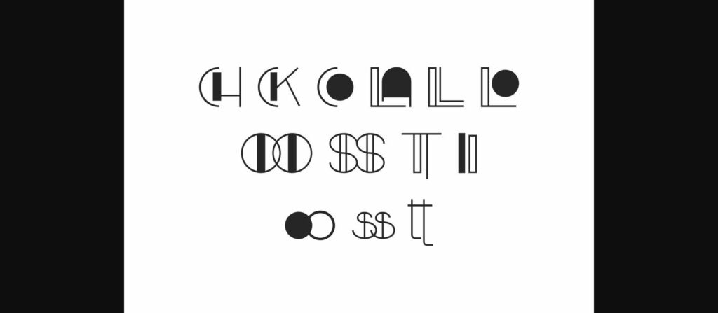 Black Rollaway Font Poster 10