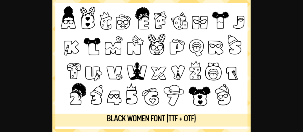 Black Women Font Poster 4