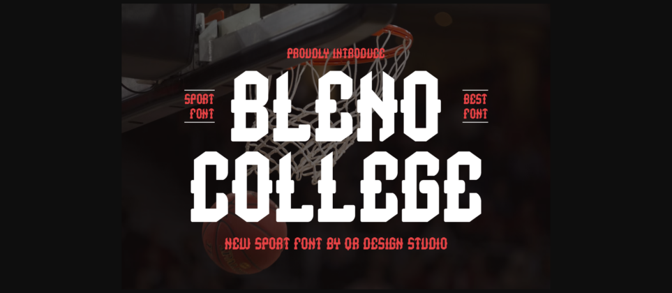 Bleno College Font Poster 3