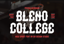 Bleno College Font Poster 1