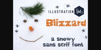 Blizzard Font Poster 1