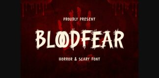 Bloodfear Font Poster 1