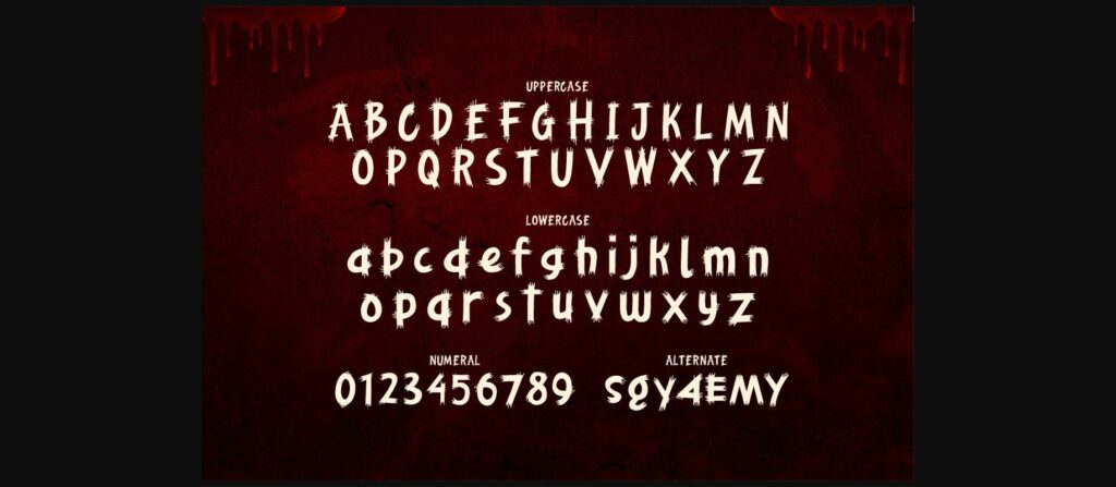 Bloodfear Font Poster 4