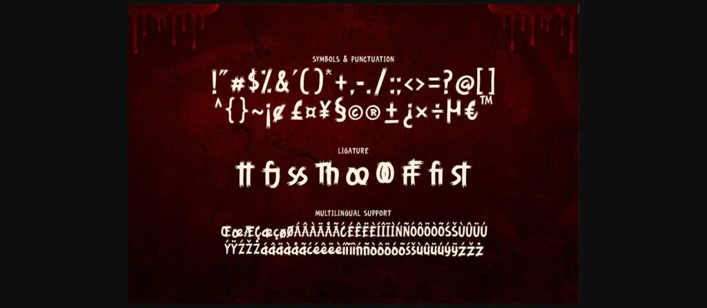 Bloodfear Font Poster 5