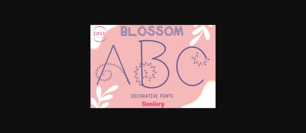 Blossom Font Poster 1