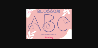 Blossom Font Poster 1