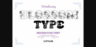 Blossomtype Font Poster 1