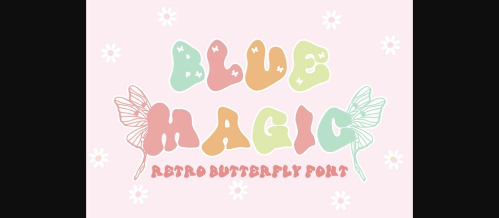 Blue Magic Font Poster 3