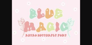 Blue Magic Font Poster 1